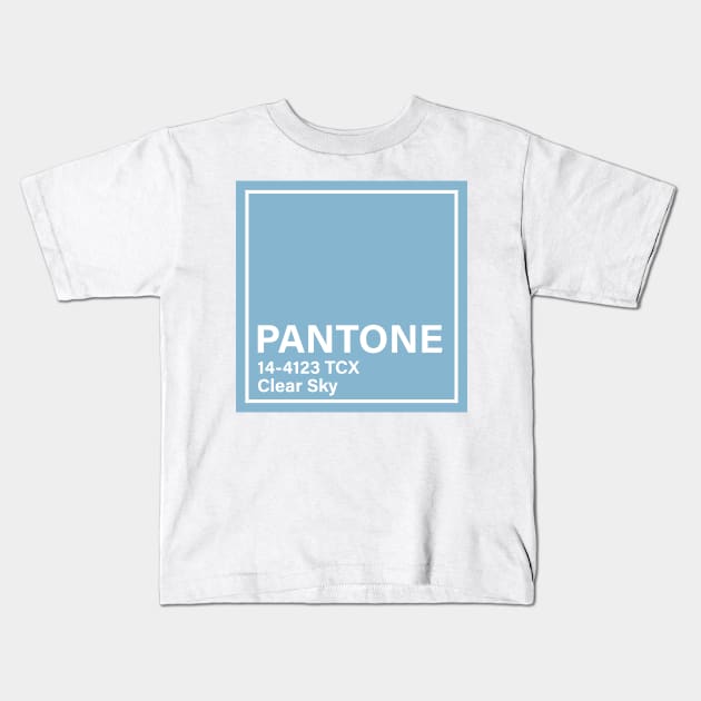 PANTONE 14-4123 TCX Clear Sky Kids T-Shirt by princessmi-com